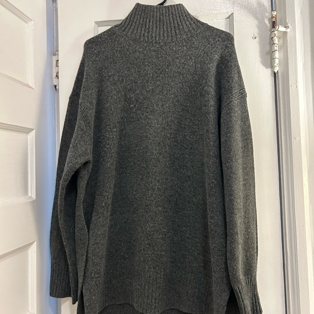 Cozy Gray Turtleneck Sweater